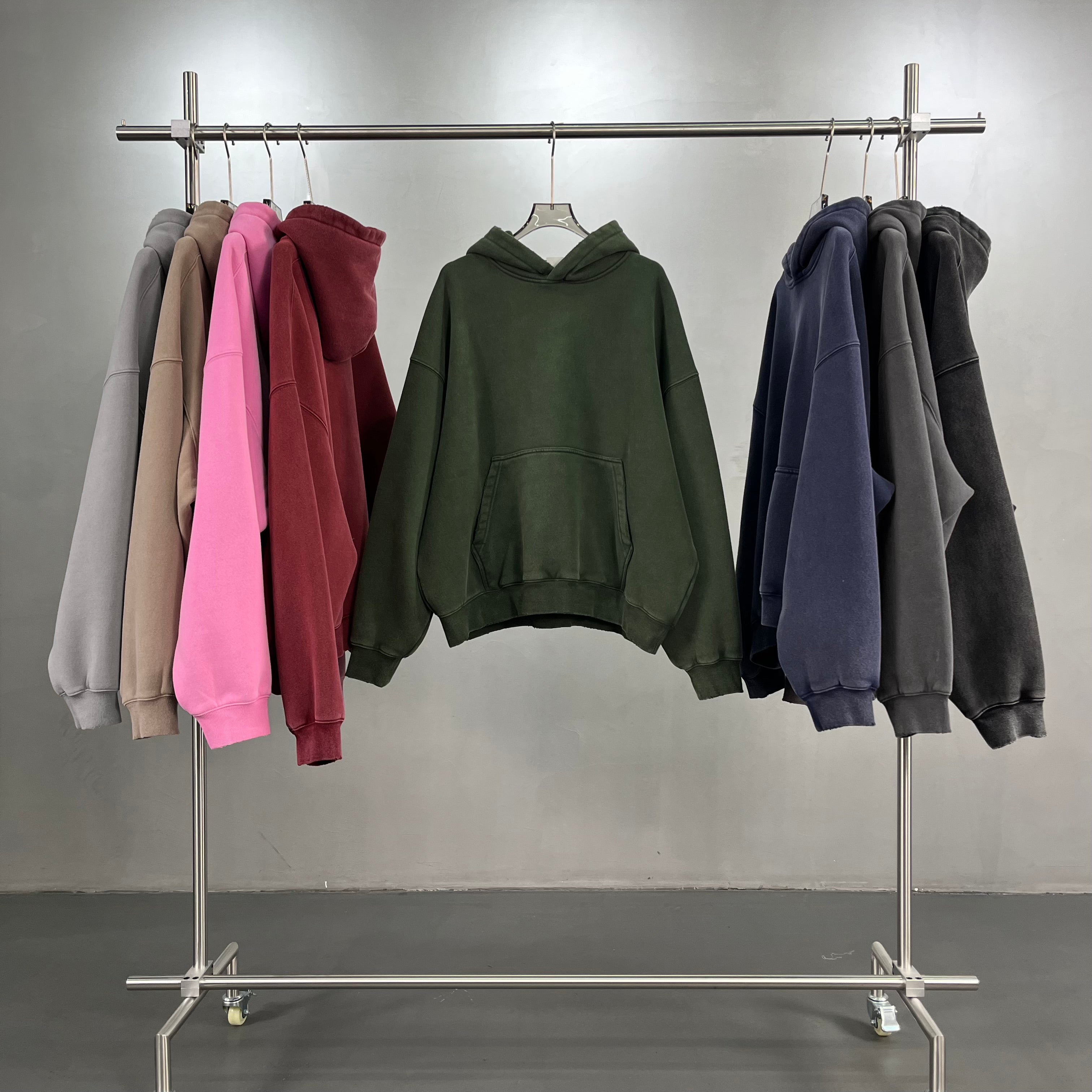 Unisex Vintage Stone Washed Oversized Hoodie