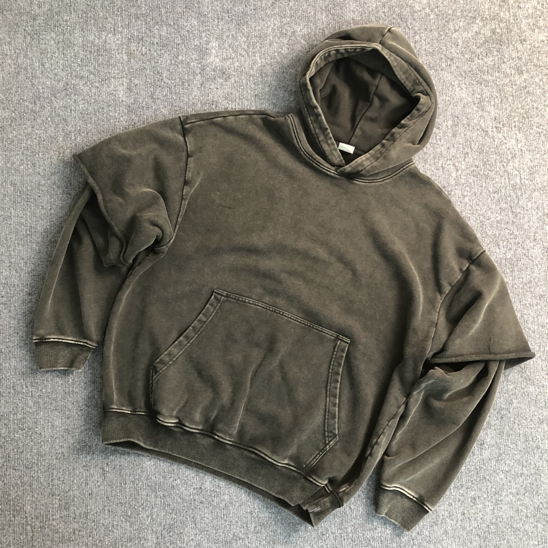 Retro Washed Oversized Streetwear Hoodie