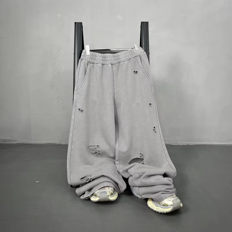 Breathable Distressed Casual Pants
