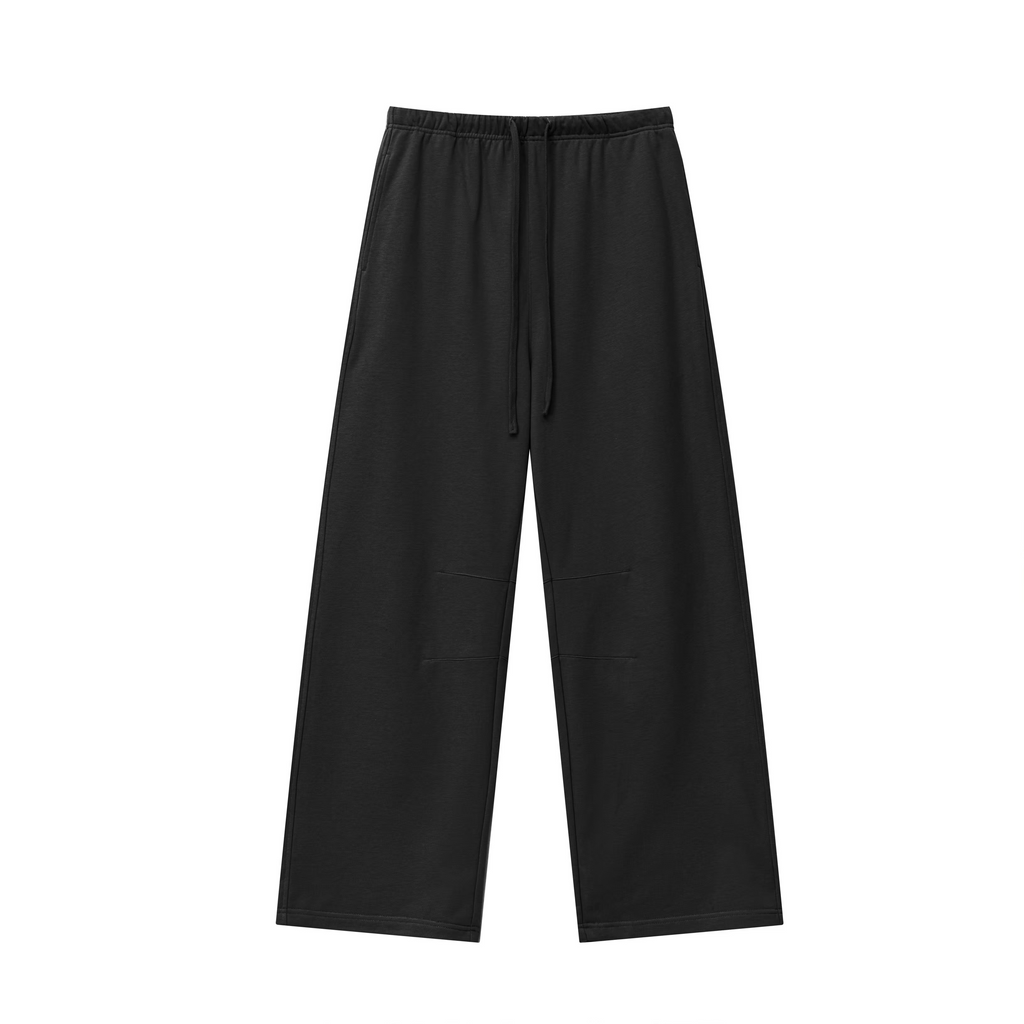 Street Style Baggy Fit Sweatpants with Curved Shape Leg
