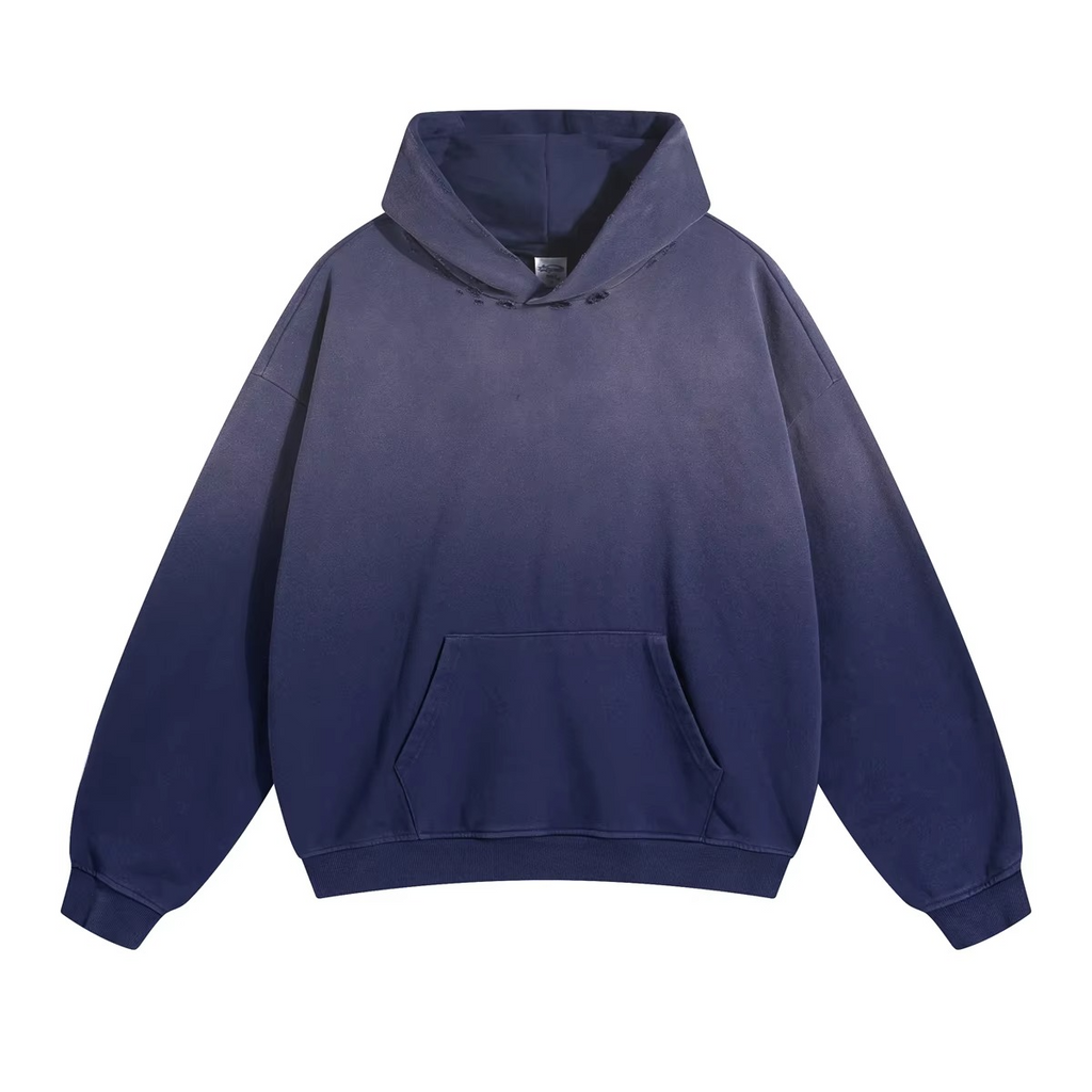 Oversized Heavyweight Sun Faded Acid Washed Hoodie