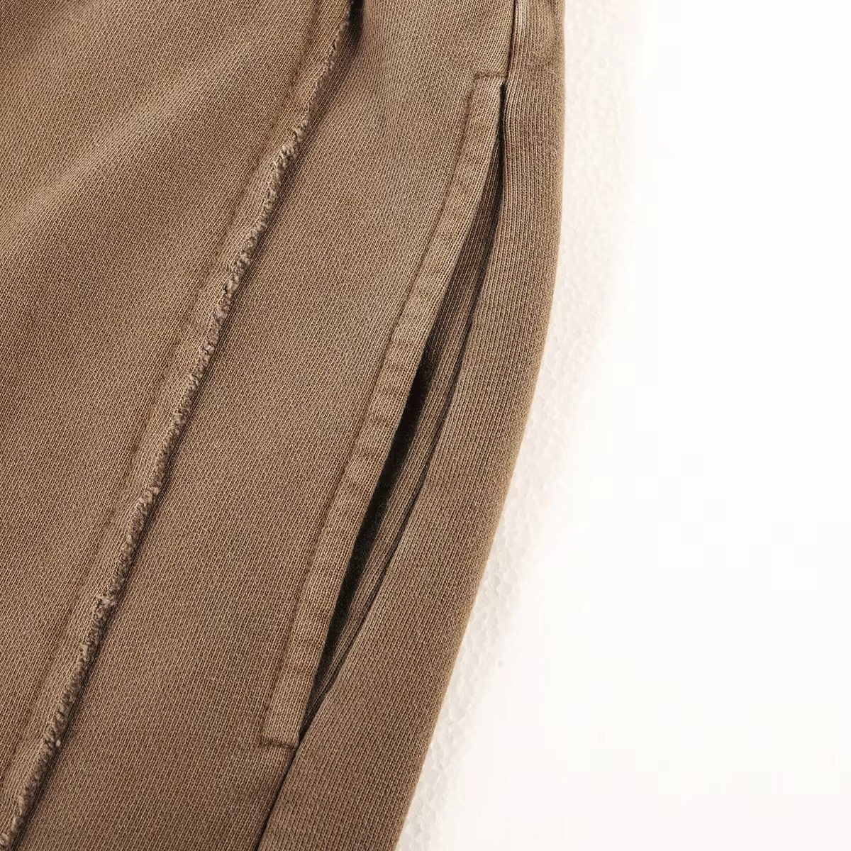 Unisex Solid Pullover Crew Neck Tracksuit Set