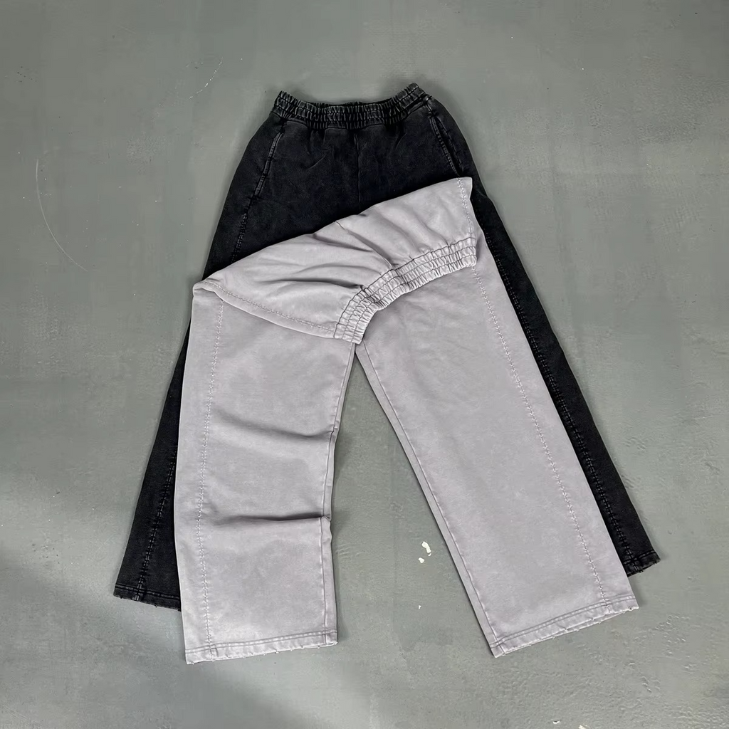 Soft Wash Wide-Leg Pants