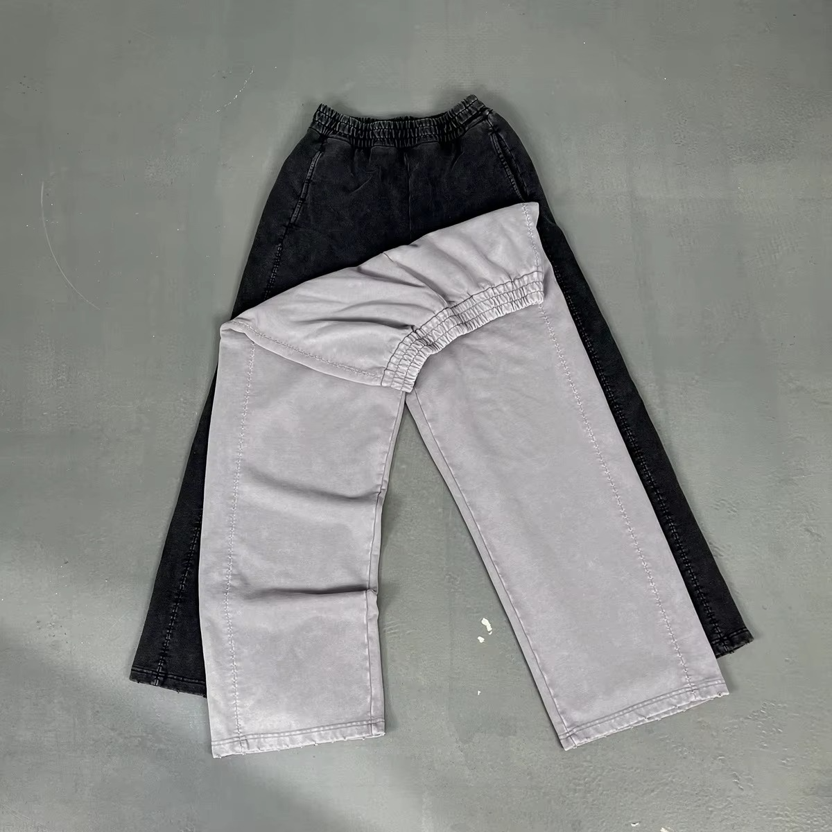 Soft Wash Wide-Leg Pants