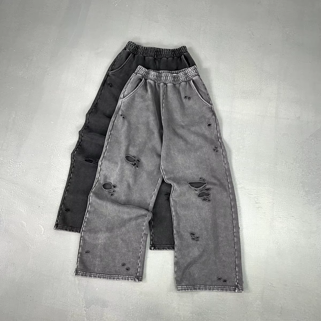 Breathable Distressed Casual Pants