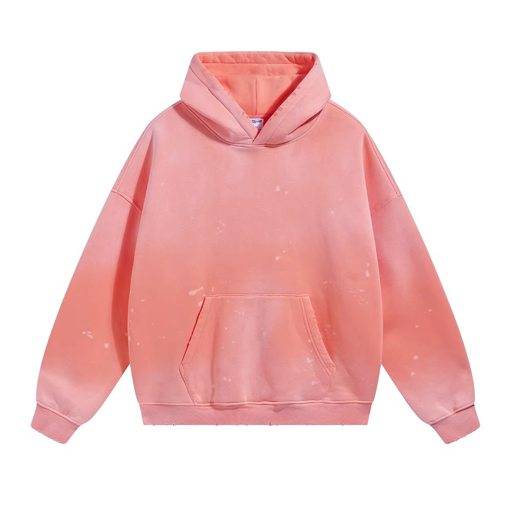 Heavyweight Oversized Distressed Pullover Hoodie