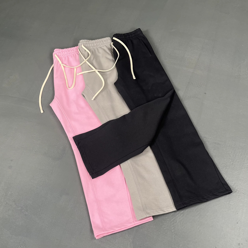 Unisex Flare Heavyweight Patchwork Sweatpants