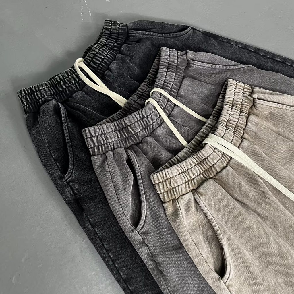 Acid Wash Baggy Distressed Streetwear Pants