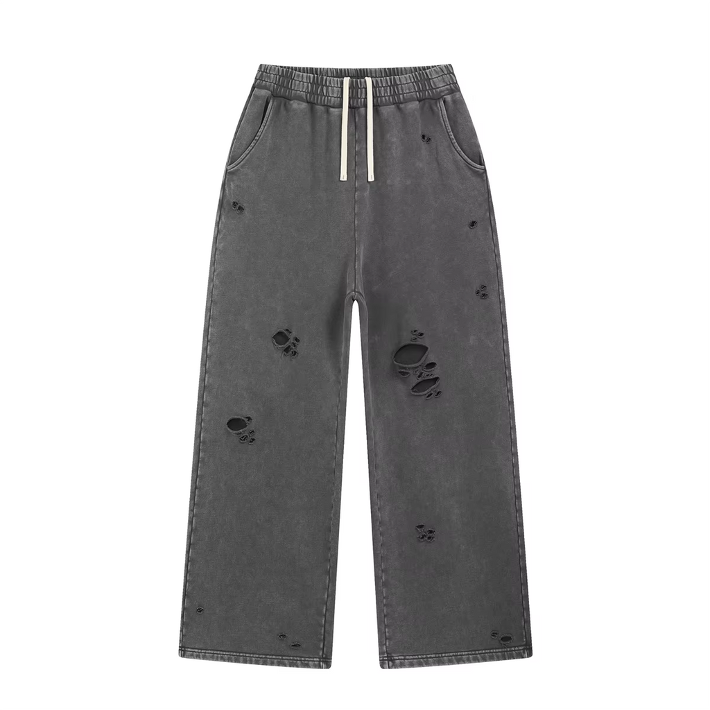 Breathable Distressed Casual Pants