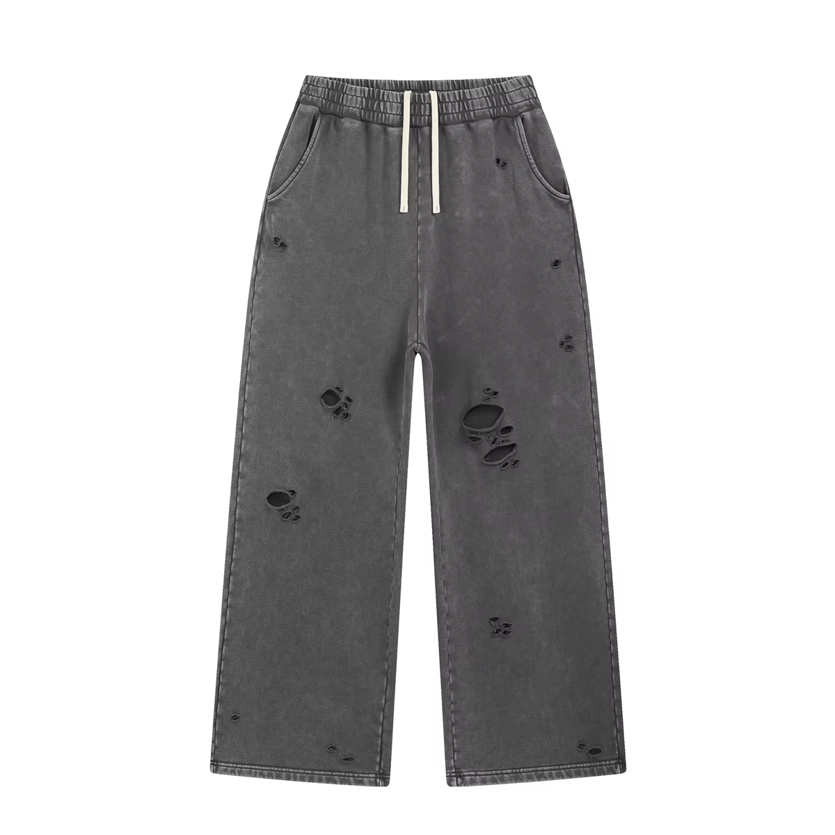 Breathable Distressed Casual Pants