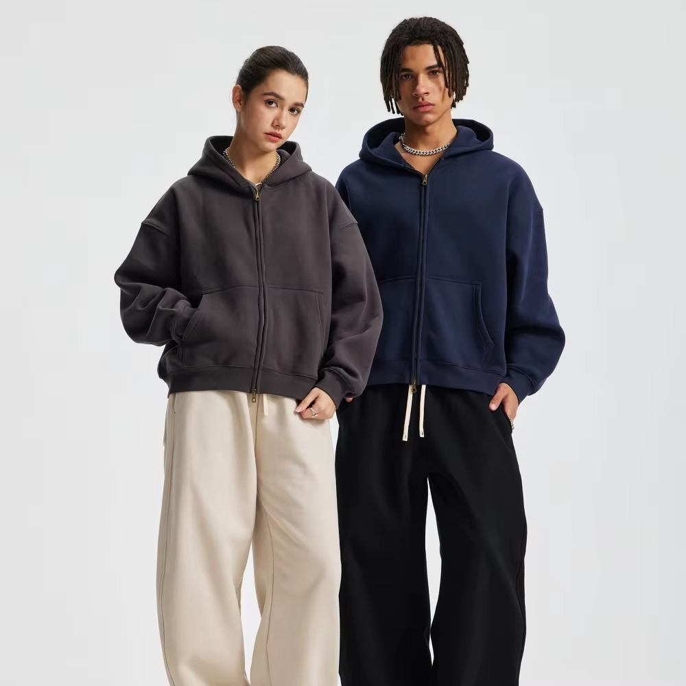 Streetwear Oversized Unisex Zipper Hoodie