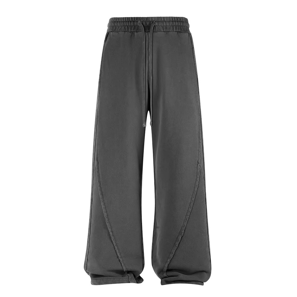 Unisex Solid Pullover Crew Neck Tracksuit Set