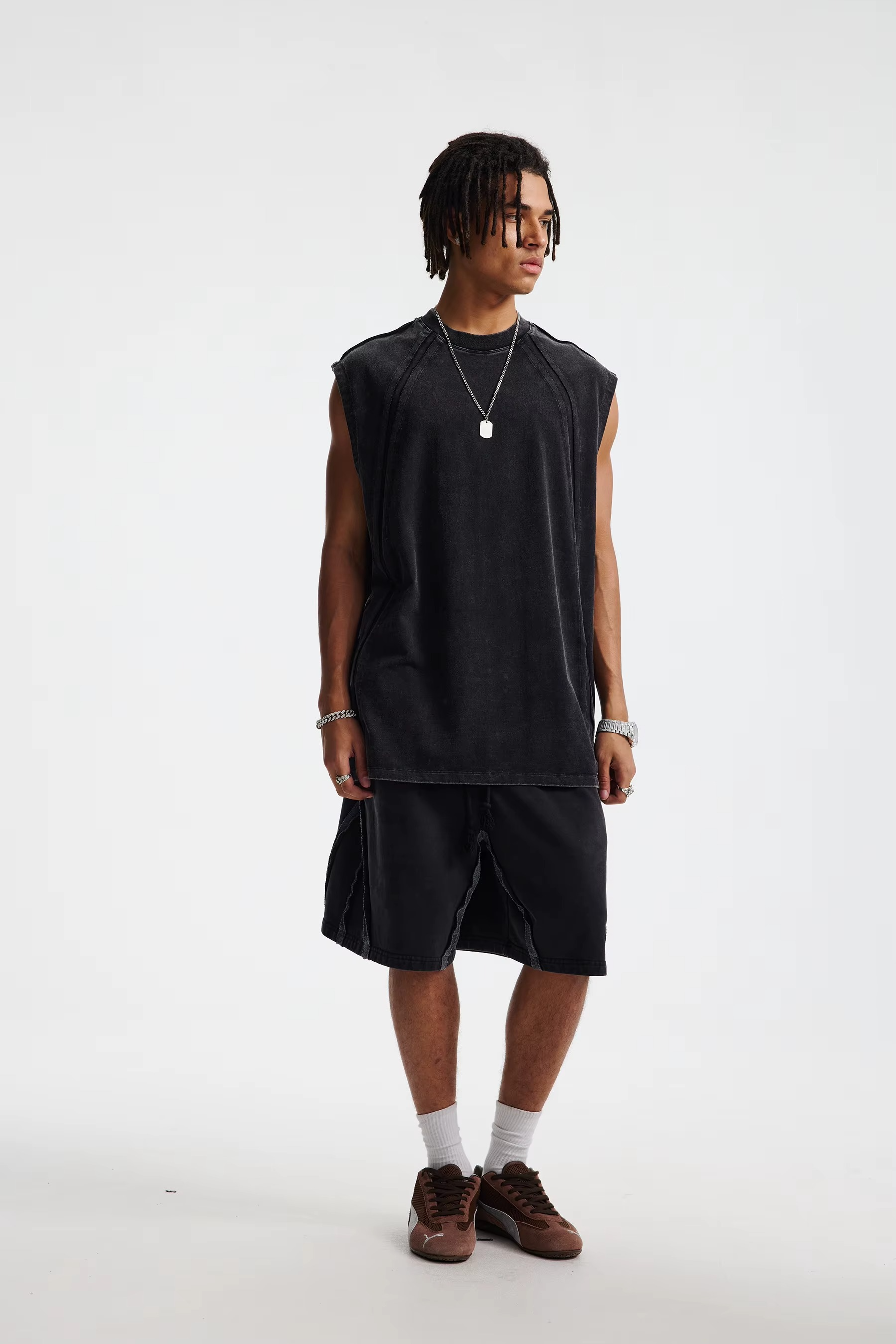 Vintage Sleeveless Streetwear Tee