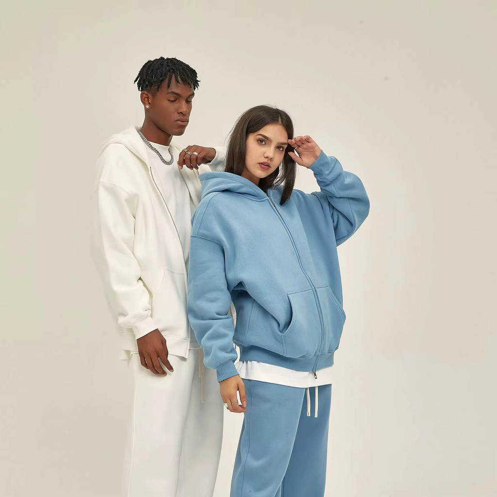 Streetwear Oversized Unisex Zipper Hoodie
