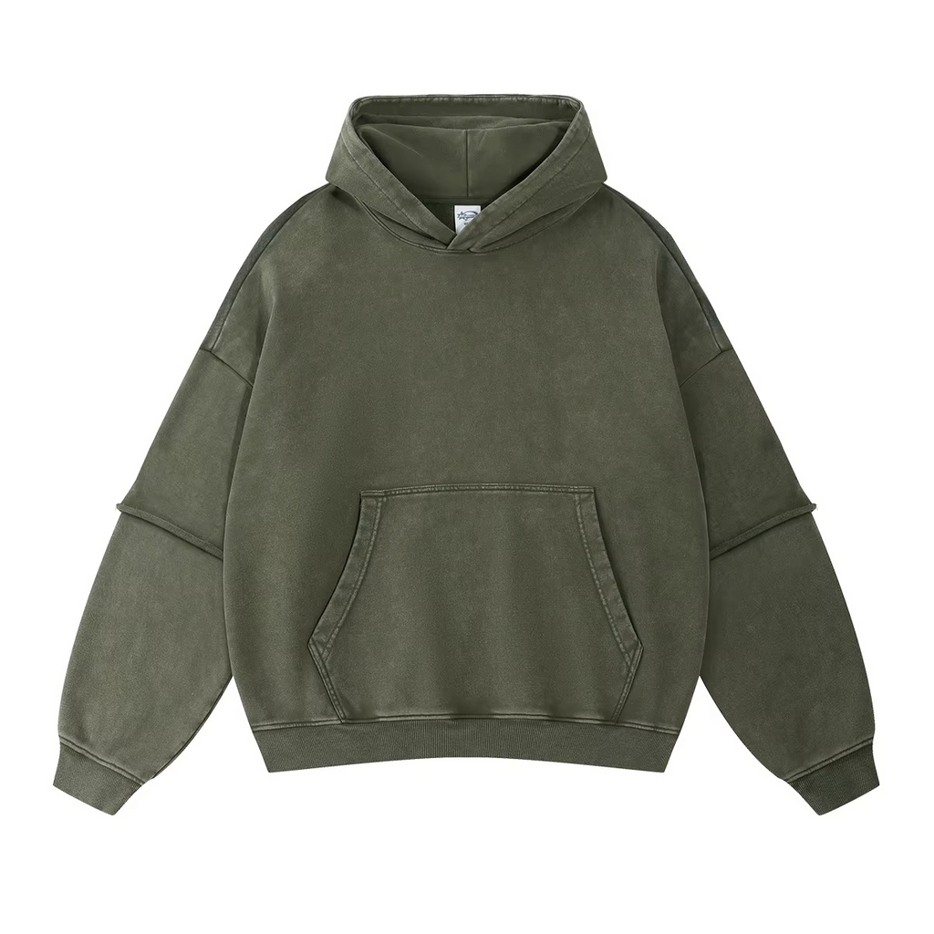Retro Washed Oversized Streetwear Hoodie
