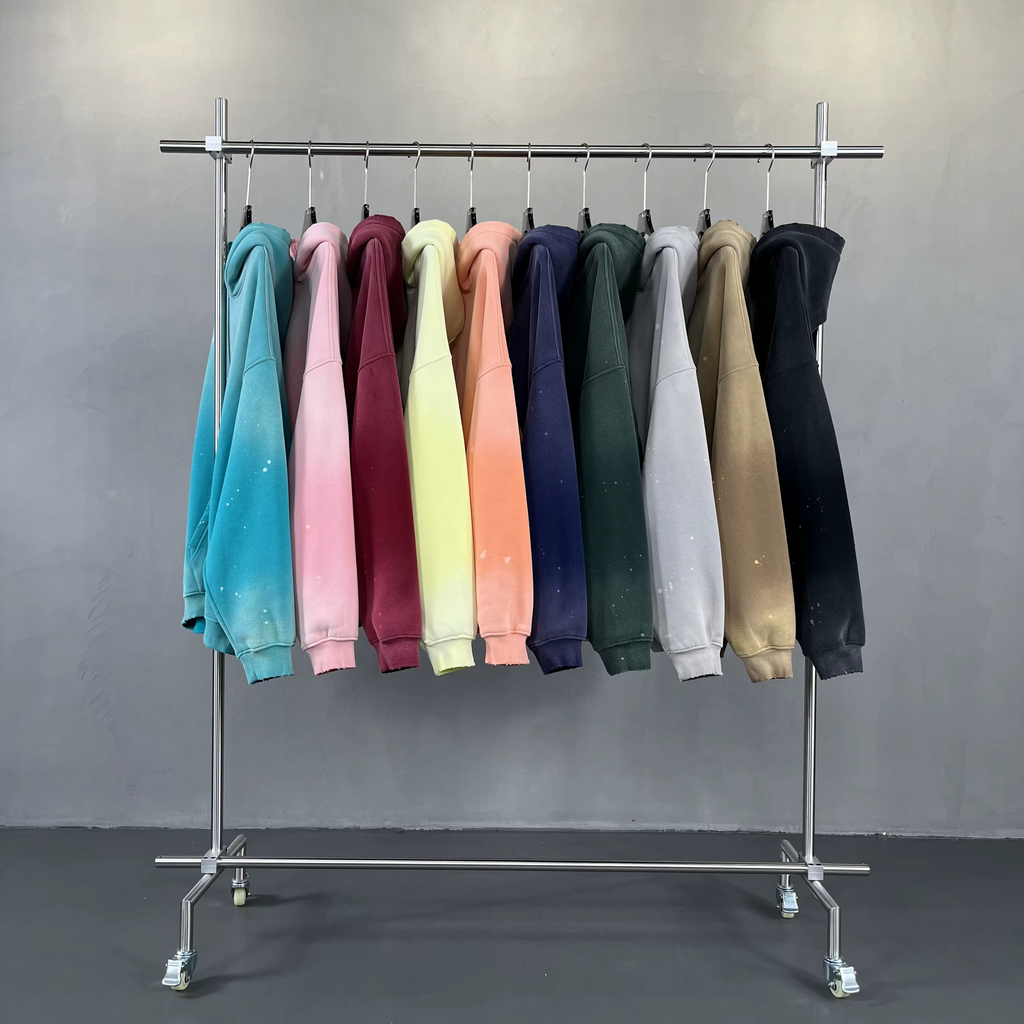 Heavyweight Oversized Distressed Pullover Hoodie