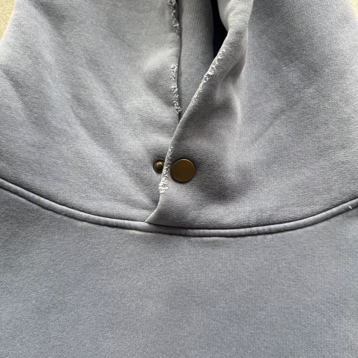 Cropped Acid Wash Fleece Hoodie
