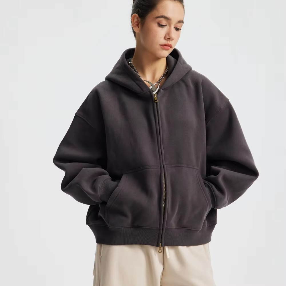 Streetwear Oversized Unisex Zipper Hoodie