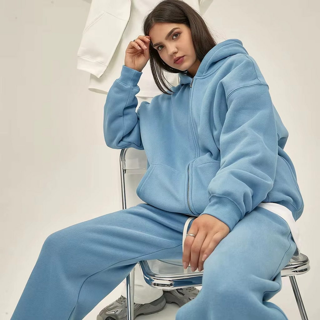 Streetwear Oversized Unisex Zipper Hoodie