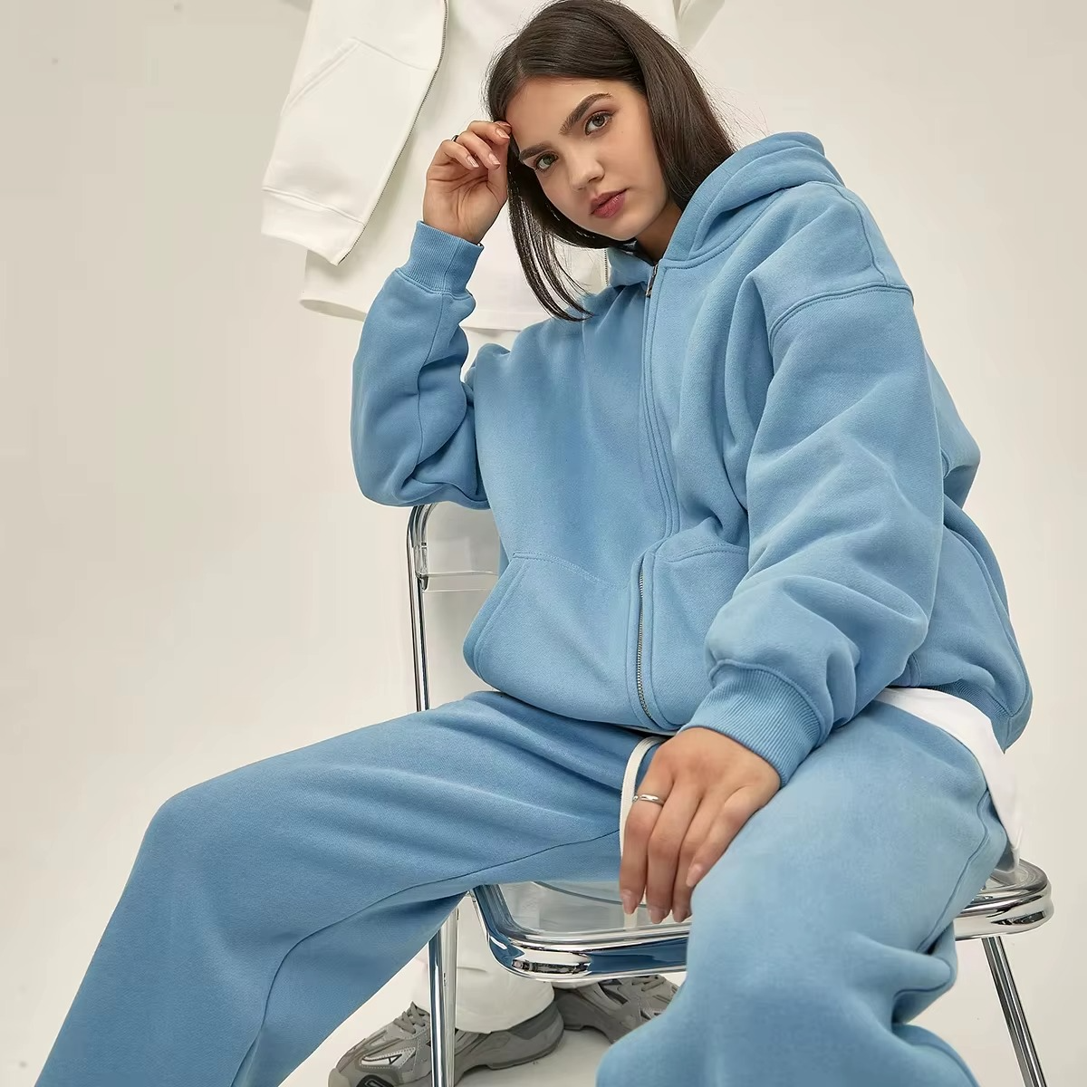 Streetwear Oversized Unisex Zipper Hoodie