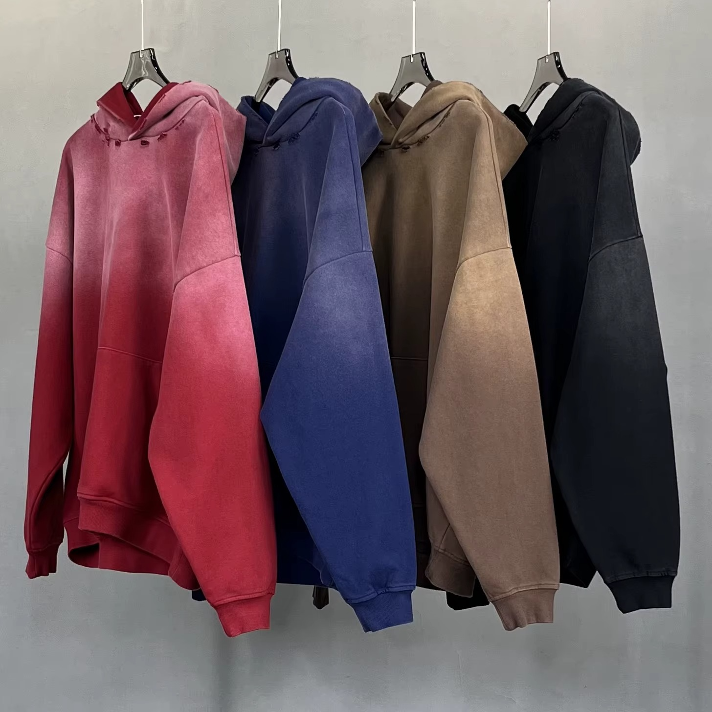 Oversized Heavyweight Sun Faded Acid Washed Hoodie