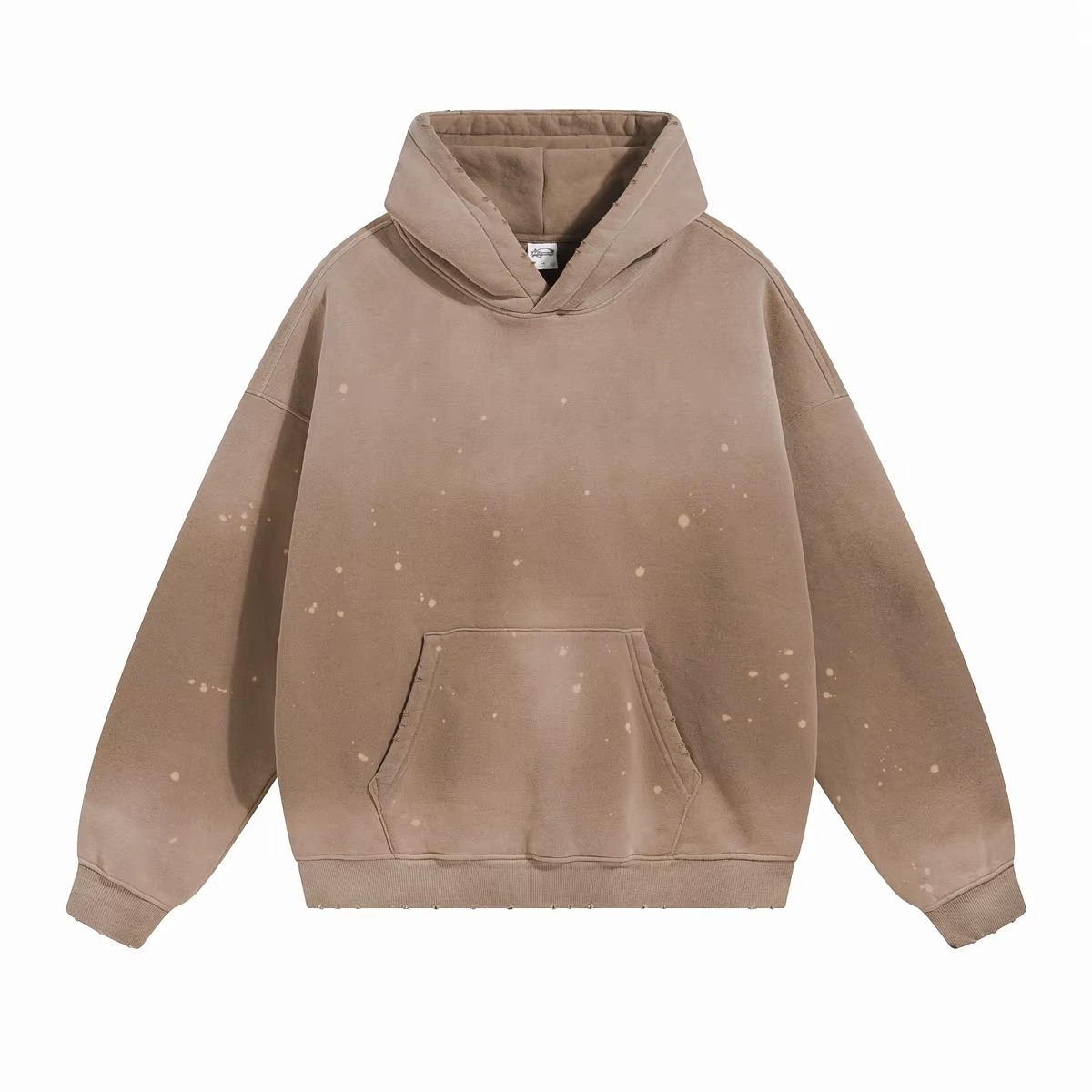 Heavyweight Oversized Distressed Pullover Hoodie