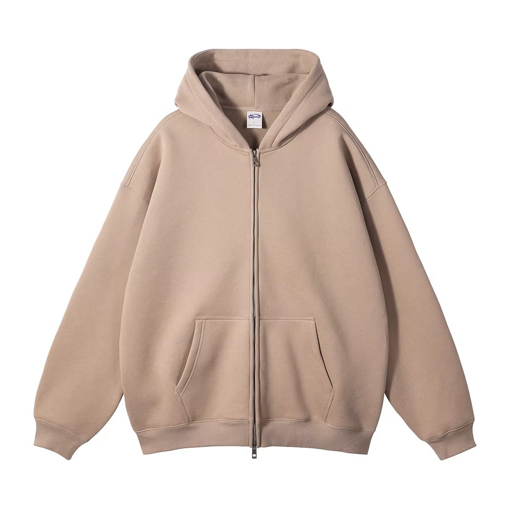 Streetwear Oversized Unisex Zipper Hoodie