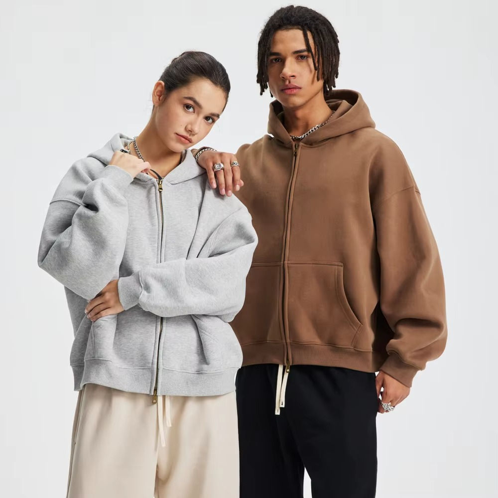 Streetwear Oversized Unisex Zipper Hoodie