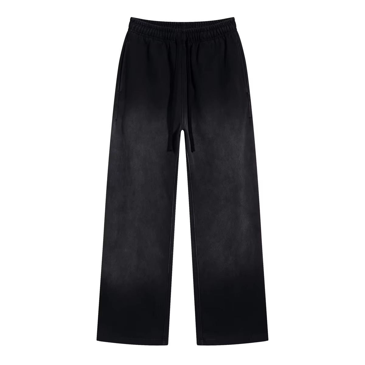 Unisex Acid Wash Wide-Leg Flared Sweatpants