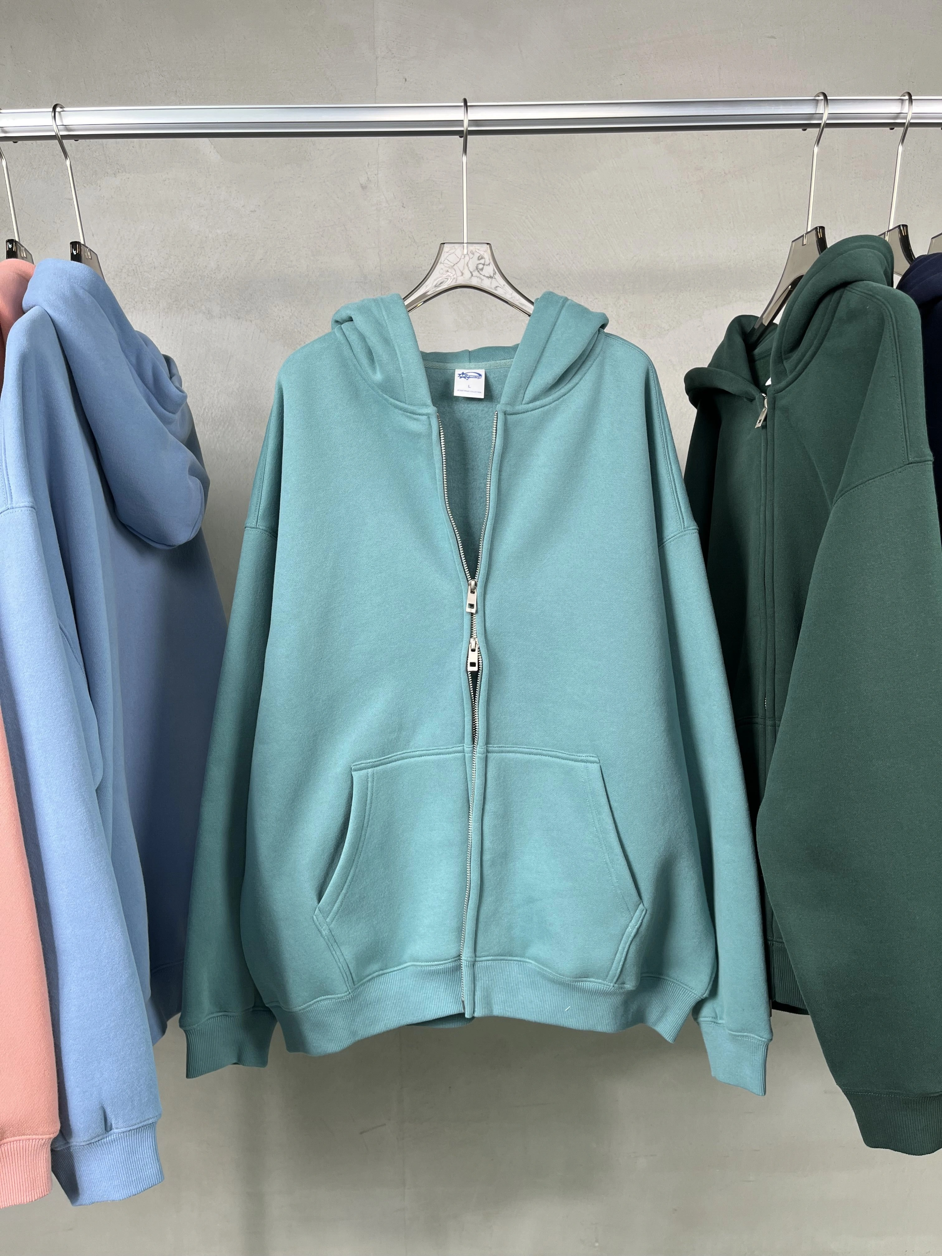 Streetwear Oversized Unisex Zipper Hoodie
