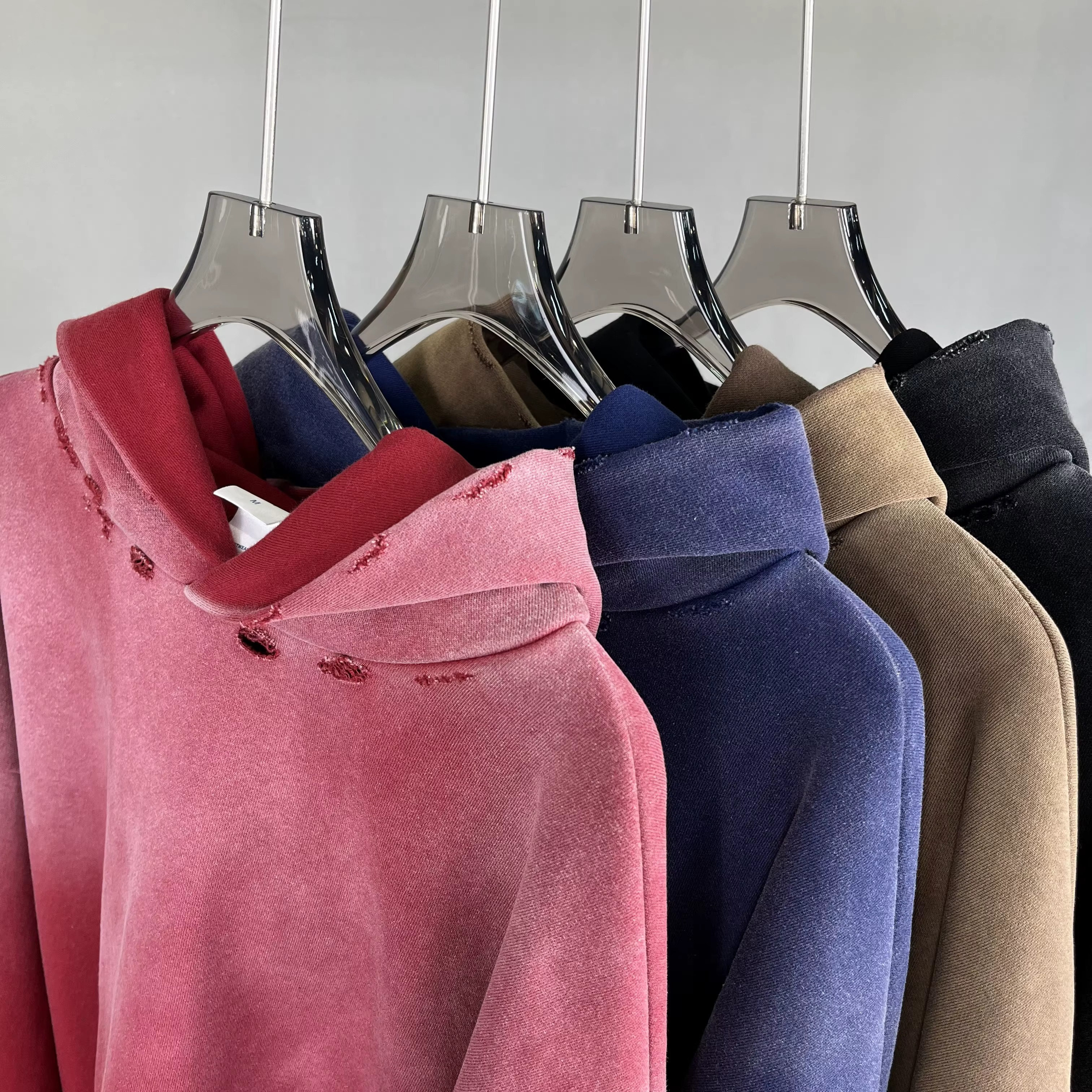 Oversized Heavyweight Sun Faded Acid Washed Hoodie