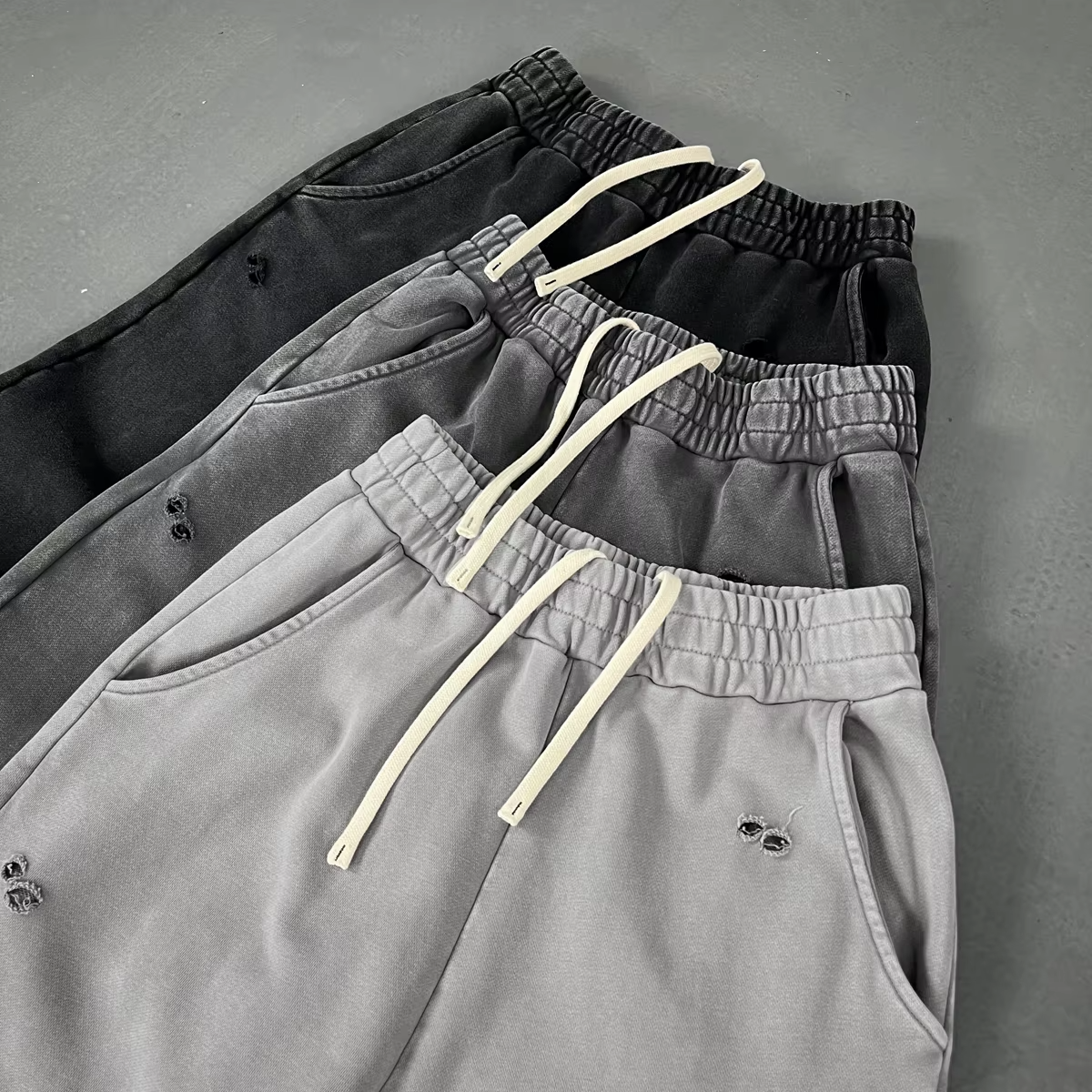 Breathable Distressed Casual Pants