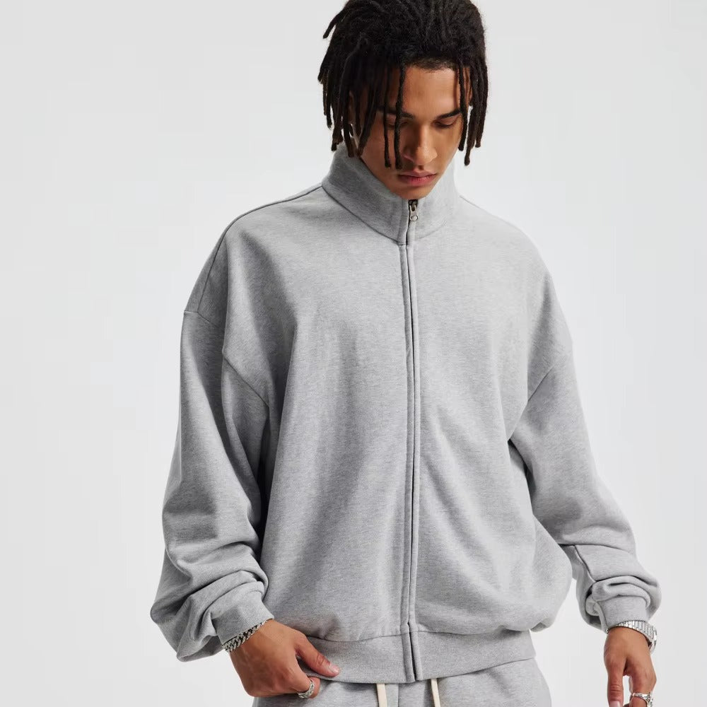 Casual Full-Zip Sweat Jacket