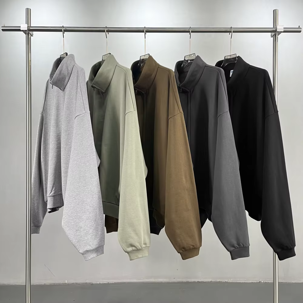 Casual Full-Zip Sweat Jacket