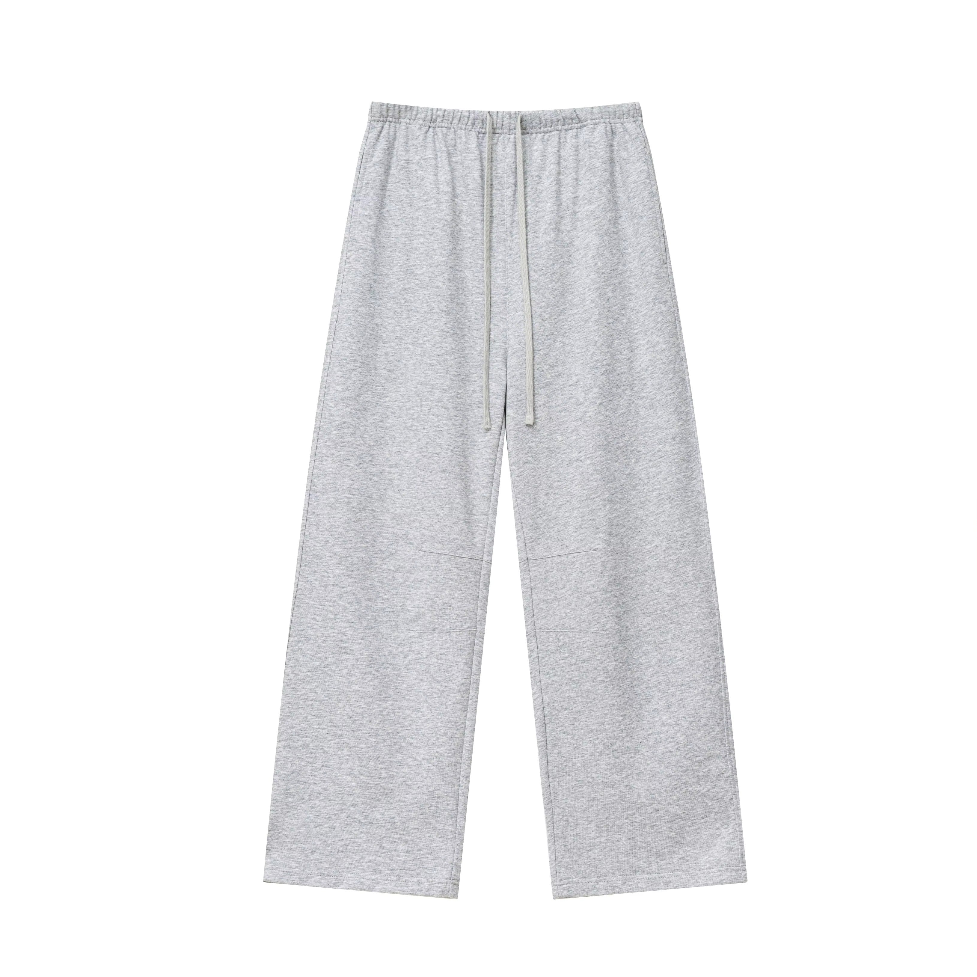 Curved Leg Baggy Sweatpants