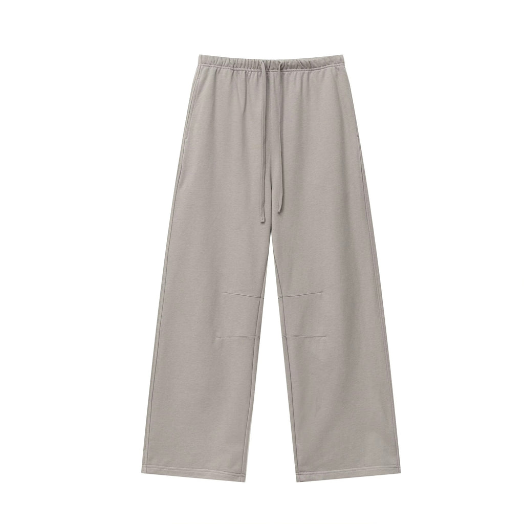 Curved Leg Baggy Sweatpants