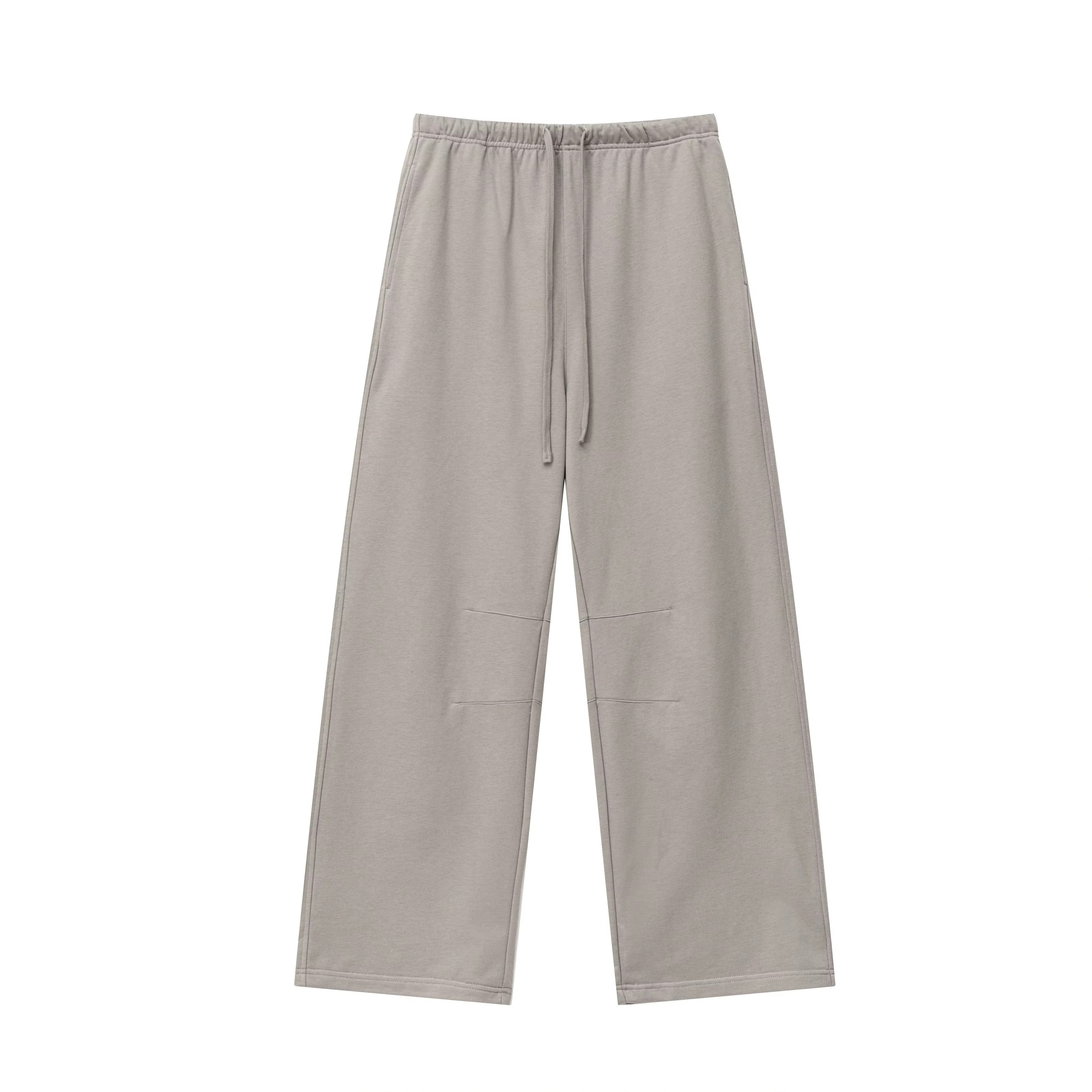 Curved Leg Baggy Sweatpants